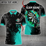 Maxcorners Paint Style Darts Multicolor Option Personalized Name 3D Shirt