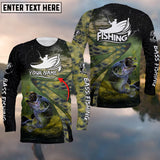 Maxcorners Fishing Bass Skin Customize Name 3D Shirts