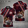 Maxcorners Water Splash Bowling And Pins Multicolor Option Customized Name 3D Shirt