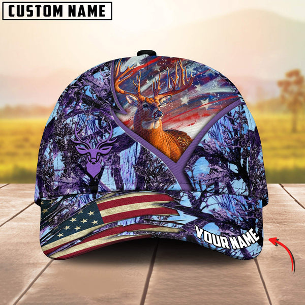 Maxcorners Epic Tezetis Design Hunting Deer Personalized Hats 3D Multicolored