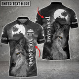 Maxcorners Bowling Ball And Pins Wolf Legend Multicolor Option Customized Name 3D Shirt (4 Colors)