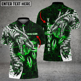 Maxcorners Magma Dragon Bowling And Pins Multicolor Option Customized Name 3D Shirt