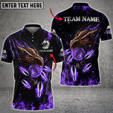 Maxcorners Flame Dragon Bowling And Pins Multicolor Option Customized Name 3D Shirt