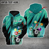Maxcorners Billiards Abstract Grunge Texture X Multicolor Option Customized Name 3D Hoodie