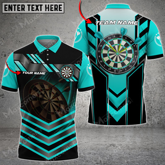 Maxcorners Darts Light Vector Color Options Personalized Name, Team Name Unisex 3D Shirt