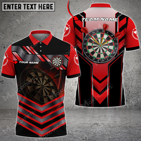 Maxcorners Darts Light Vector Color Options Personalized Name, Team Name Unisex 3D Shirt