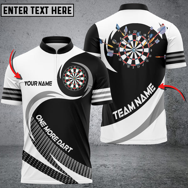 Maxcorners One More Dart For Team Multicolor Option Personalized Name 3D Shirt