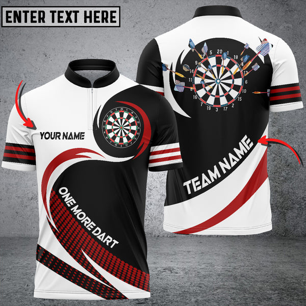 Maxcorners One More Dart For Team Multicolor Option Personalized Name 3D Shirt