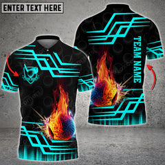 Maxcorners Golf Royal Multicolor Option Customized Name 3D Shirt