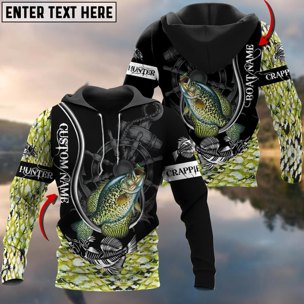 Maxcorners Personalized Name Walleye Hook Fishing Shirts For Men And Women 3D