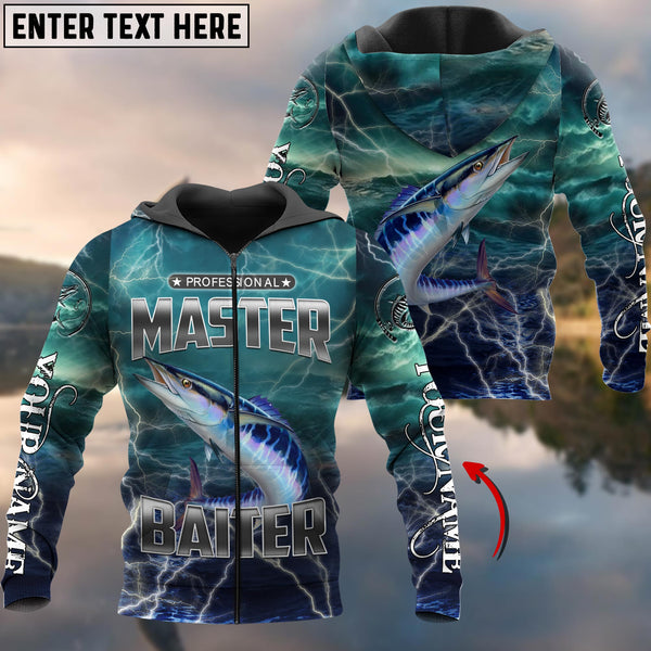Maxcorners  Personalized Name Wahoo Fishing Master Baiter Shirts For Men And Women 3D