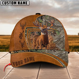 Maxcorners The Best Hunting Deer Leather Pattern Personalized Hats 3D Multicolored