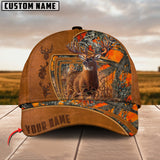 Maxcorners The Best Hunting Deer Leather Pattern Personalized Hats 3D Multicolored