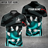 Maxcorners Bowling Ball And Pins Hallucinogenic Throw Multicolor Option Customized Name 3D Shirt (4 Colors)
