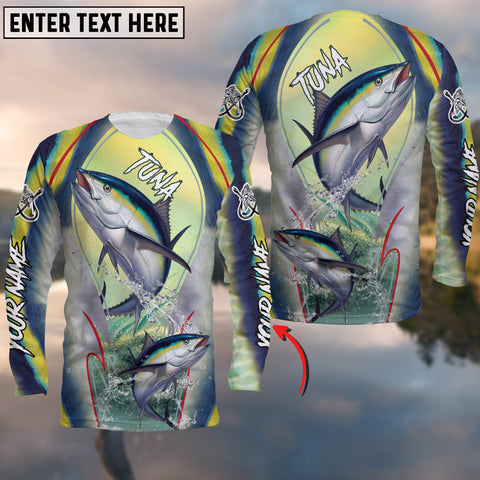 Maxcorners Fishing Tuna Skin R Customize Name 3D Shirts
