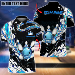 Maxcorners Breath Of Water Bowling And Pins Multicolor Option Customized Name 3D Shirt