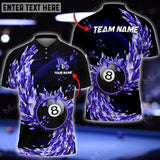 Maxcorners Billiards Eternal Ice Personalized Name 3D Shirt (Multi Color Options)