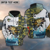 Maxcorners Fishing Bass Skin Gone Customize Name 3D Shirts