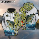 Maxcorners Fishing Crappie Skin Gone Customize Name 3D Shirts