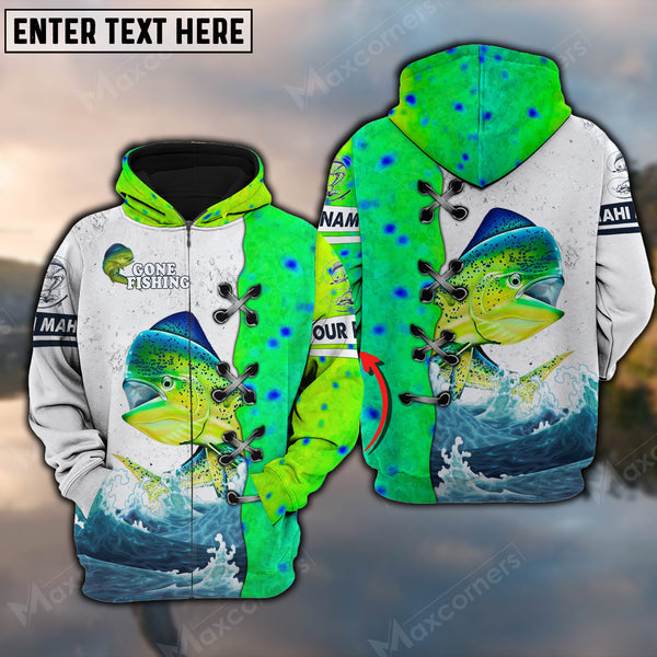 Maxcorners Fishing Mahi Mahi Skin Gone Customize Name 3D Shirts