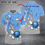 Maxcorners Bowling And Pins Awareness Edition Multicolor Option Customized Name 3D Shirt