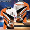 Maxcorners Hydro Bowling And Pins Multicolor Option Customized Name 3D Shirt