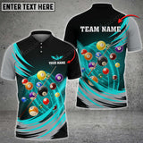 Maxcorners Billiards Space-time Vortex Multi Color Options Personalized Name 3D Shirt (6 Colors)