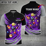 Maxcorners Billiards Space-time Vortex Multi Color Options Personalized Name 3D Shirt (6 Colors)