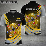 Maxcorners Billiards Space-time Vortex Multi Color Options Personalized Name 3D Shirt (6 Colors)