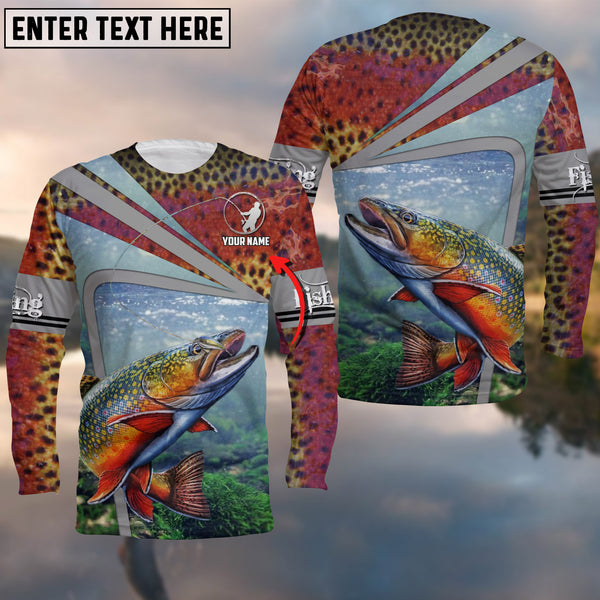 Maxcorners Trout Fishing Cool Customize Name 3D Shirts