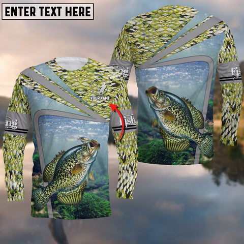 Maxcorners Crappie Fishing Cool Customize Name 3D Shirts
