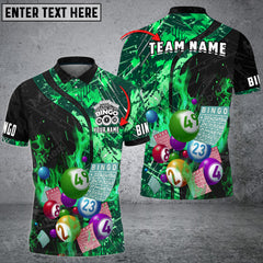 Maxcorners Bingo Grunge Texture Abstract Multicolor Option Customized Name 3D Shirt