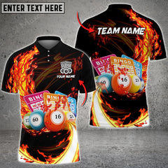 Maxcorners Bingo Breath Of Fire Multicolor Option Customized Name 3D Shirt