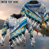 Maxcorners Wahoo Fishing Skin Cool Customize Name 3D Shirts