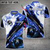 Maxcorners Cue Billiards 8 Ball Grunge Multi Color Options Customized Name 3D Shirt