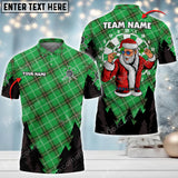 Maxcorners Darts Christmas Plaid Customized Name And Team Name 3D Shirt