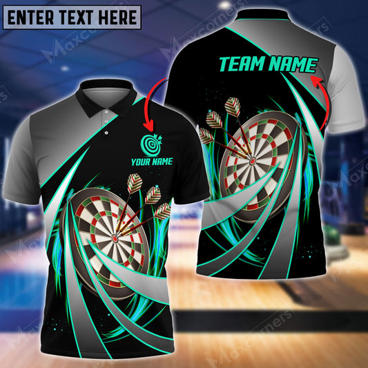 Maxcorners Tornado Darts Multicolor Option Personalized Name 3D Shirt