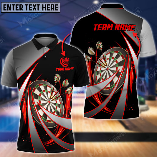 Maxcorners Tornado Darts Multicolor Option Personalized Name 3D Shirt