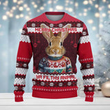 Maxcorners Rabbit Hunting Merry Christmas Ya Filthy Animal All Over Print Sweater