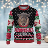 Maxcorners Hunting Merry Christmas (Multi Animal Options) All Over Print Sweater