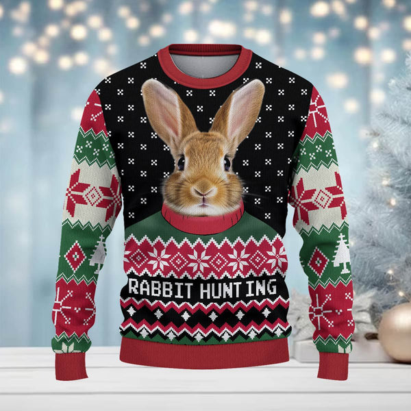 Maxcorners Hunting Merry Christmas (Multi Animal Options) All Over Print Sweater