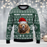 Maxcorners Hunting (Multi Animal Options) Green Merry Christmas All Over Print Sweater