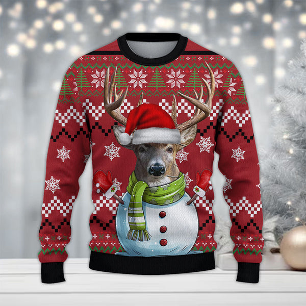 Maxcorners Hunting Merry Christmas (Multi Animal Options) All Over Print Sweater