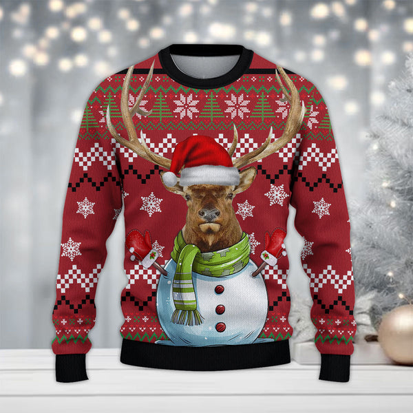 Maxcorners Hunting Merry Christmas (Multi Animal Options) All Over Print Sweater