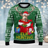 Maxcorners Funny Gift Hunting Merry Christmas (Multi Animal Options) All Over Print Sweater