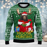 Maxcorners Funny Gift Hunting Merry Christmas (Multi Animal Options) All Over Print Sweater