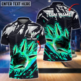 Maxcorners Bowling Ball And Pins Ares Heat Multicolor Option Customized Name 3D Shirt (4 Colors)