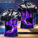 Maxcorners Bowling Ball And Pins Ares Heat Multicolor Option Customized Name 3D Shirt (4 Colors)