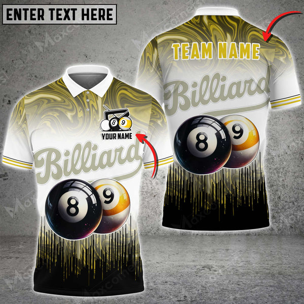 Maxcorners Billiards Ball 8,9 Event Horizon Multicolor Options Personalized Name 3D Shirt (6 Colors)