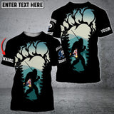 Maxcorners Billiards Bigfoot Squatch Lovers Personalized Unisex Shirt